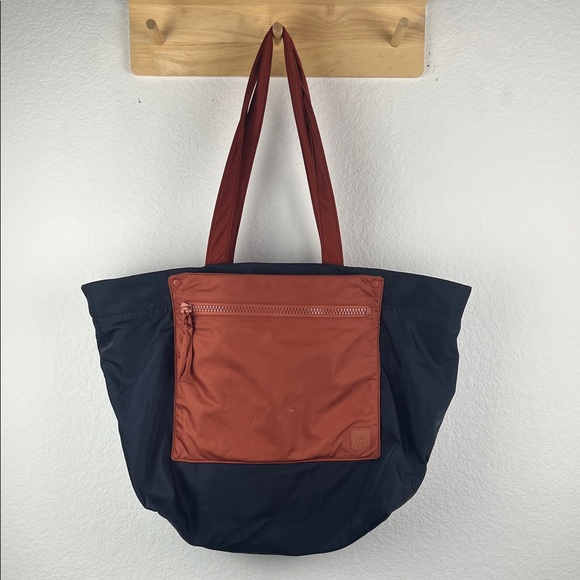 Madewell Handbags - Madewell Th Sport Tote with MWL Logo Navy Blue and Orange